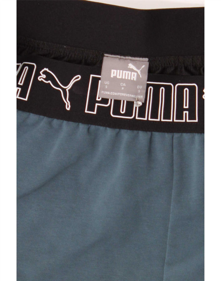 Puma Mens Graphic Sport Shorts Small Blue Colourblock