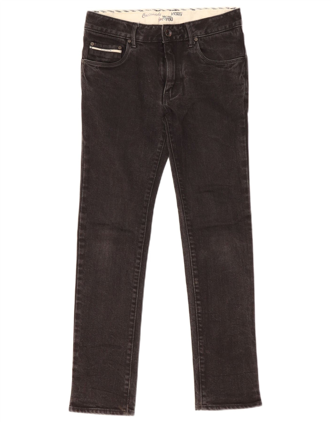 Vans Womens Slim Jeans W26 L27 Black Cotton