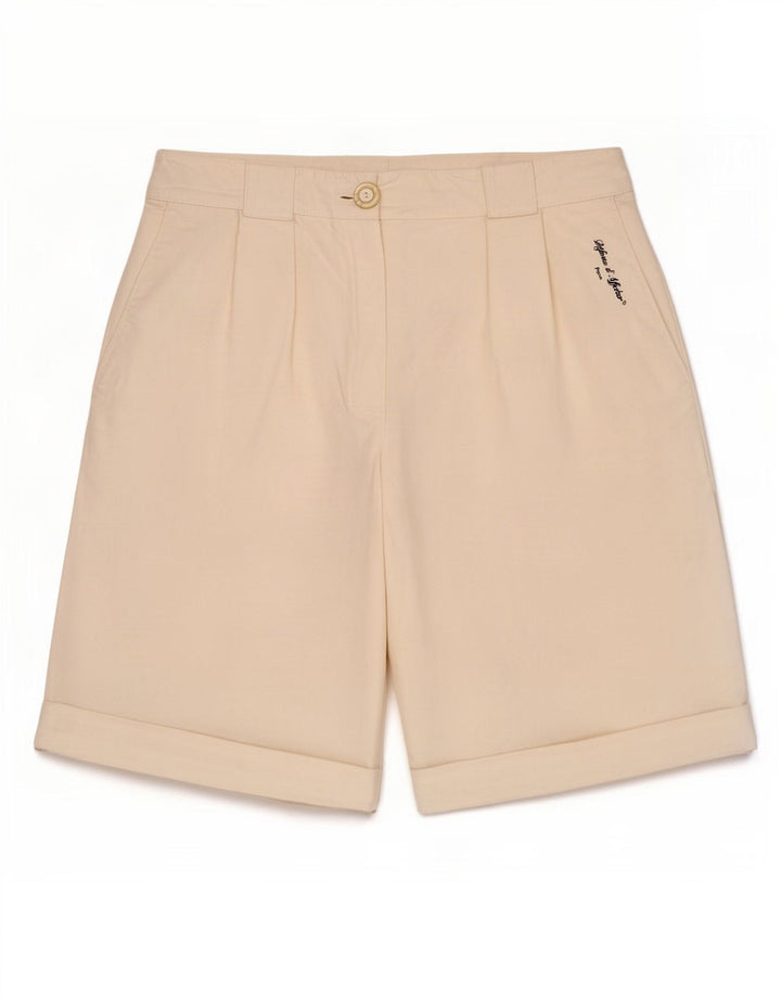 Vintage Womens Pegged Chino Shorts Medium W28 Off White