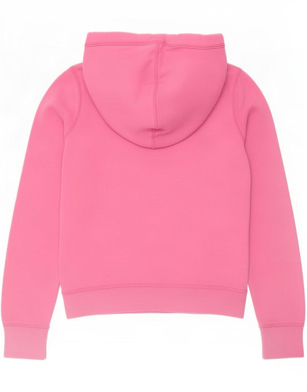 Abercrombie & Fitch Womens Graphic Oversized Hoodie Jumper UK 10 Small Pink