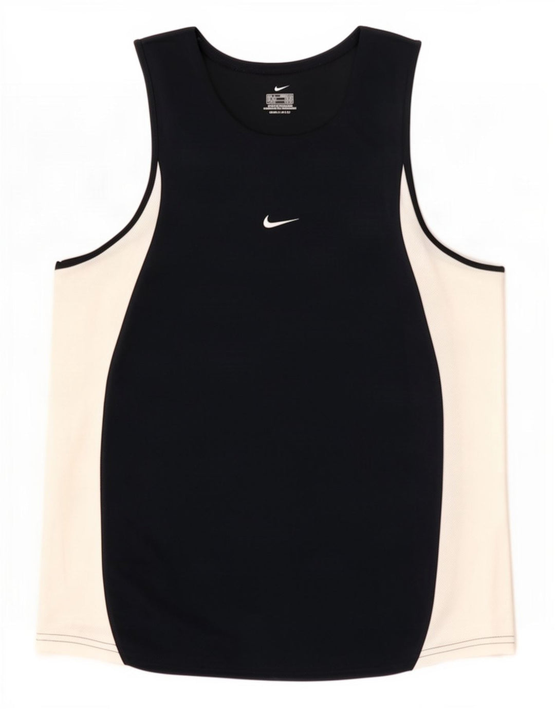 Nike Mens Dri Fit Vest Top Medium Navy Blue Colourblock Polyester