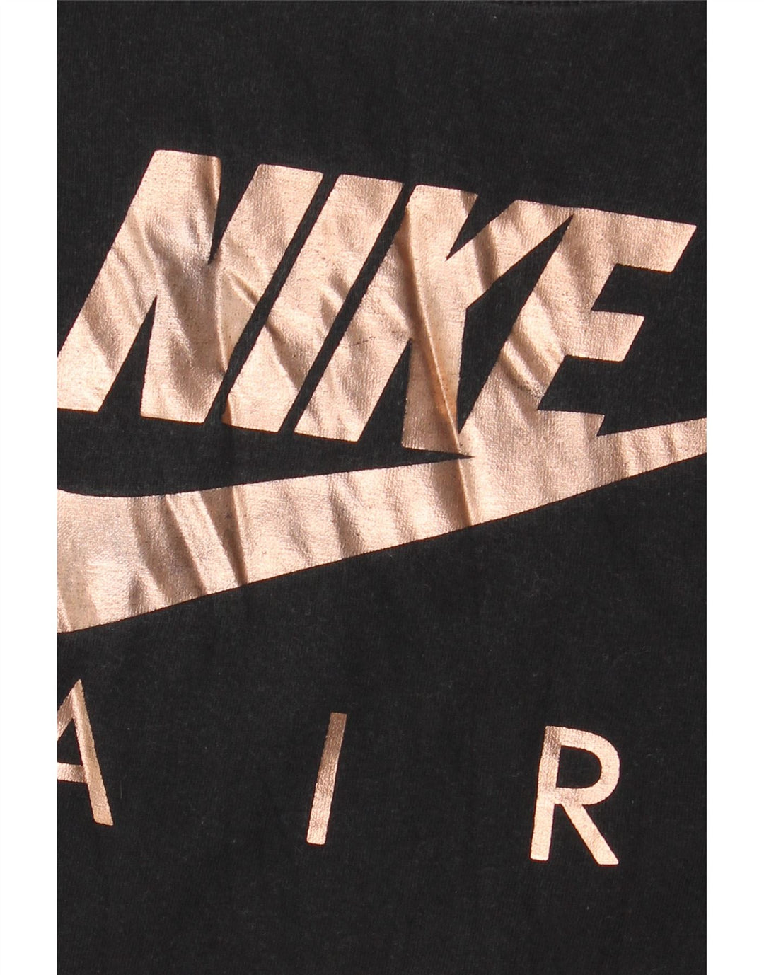 NIKE Womens Oversized Graphic T-Shirt Top UK 10 Small Black