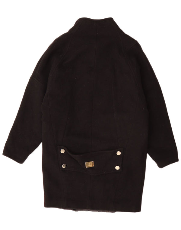 Elisabetta Franchi Womens Oversized Overcoat IT 40 Small Black