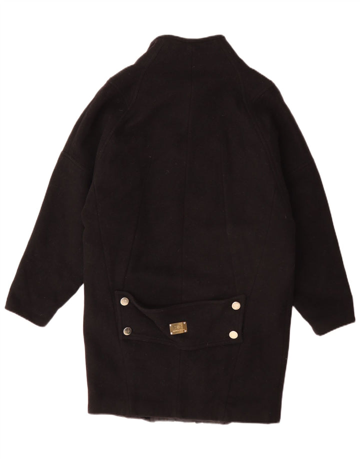 Elisabetta Franchi Womens Oversized Overcoat IT 40 Small Black