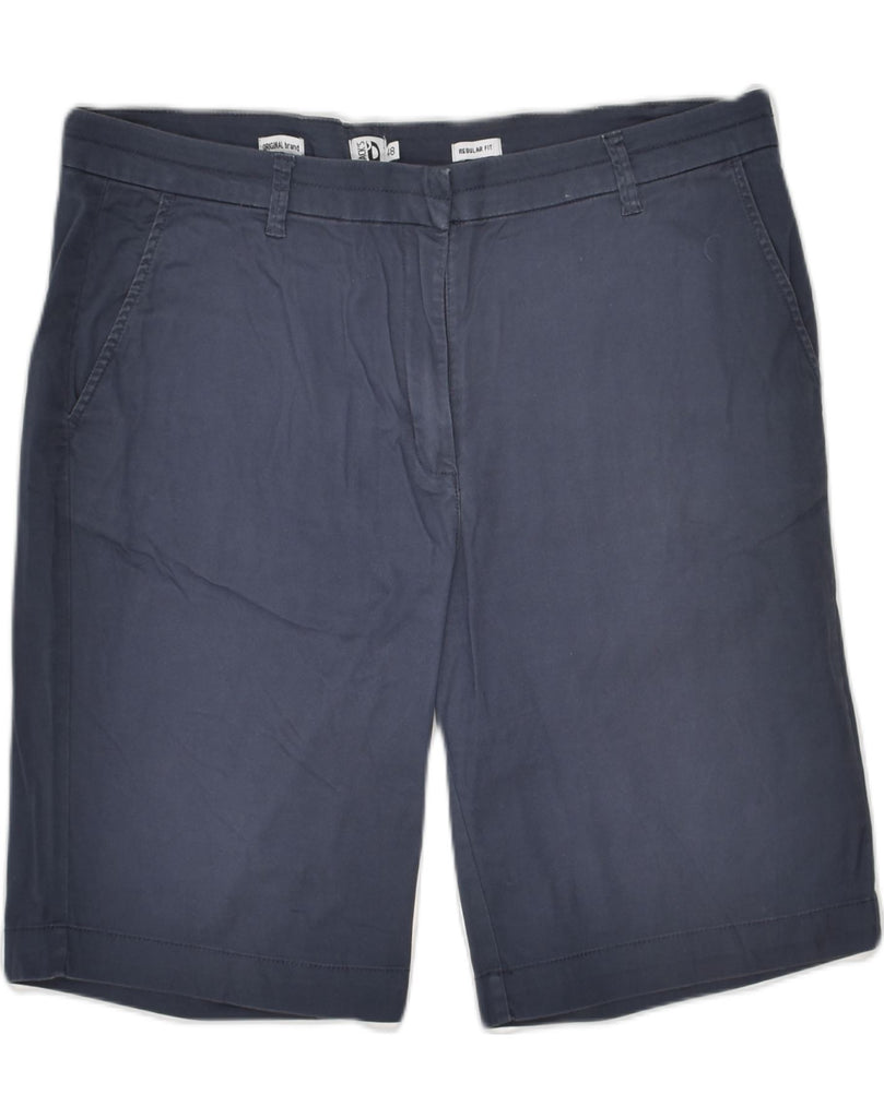 DACK'S Mens Chino Shorts IT 48 Medium W35  Navy Blue Cotton | Vintage Dack's | Thrift | Second-Hand Dack's | Used Clothing | Messina Hembry 