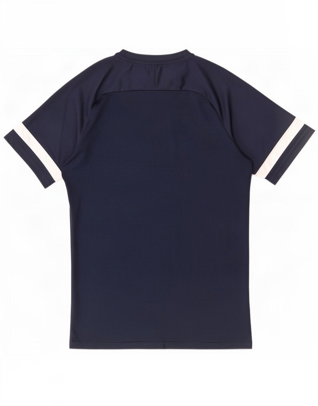 Nike Mens Dri Fit T-Shirt Top Large Navy Blue Colourblock Polyester