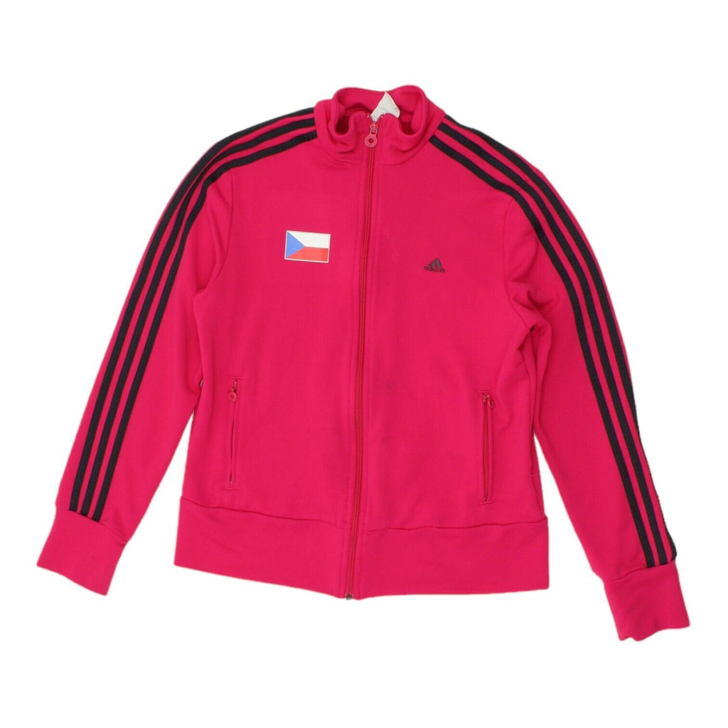 Czech Republic Adidas Womens Pink Track Jacket | Vintage Sportswear VTG Vintage Messina Hembry and Second-Hand Messina Hembry from Messina Hembry 