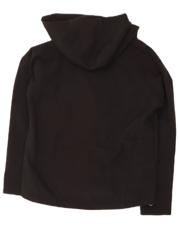 O'Neills Boys Hooded Windbreaker Jacket 10-11 Years Black Polyester