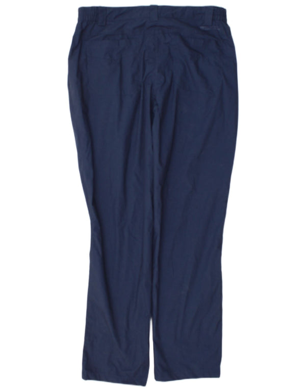 Mountain Warehouse Womens Chino Trousers UK 12 Medium W32 L31 Navy Blue