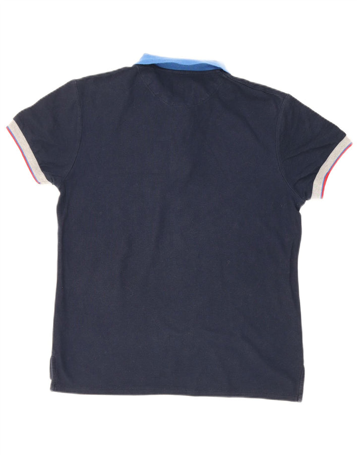 Bugatti Boys Polo Shirt 13-14 Years Navy Blue Cotton