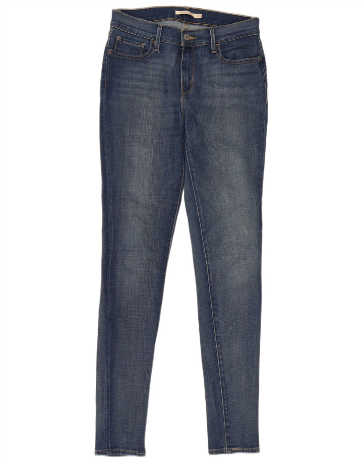 Levi's Womens 710 Super Skinny Jeans W29 L32 Blue Cotton
