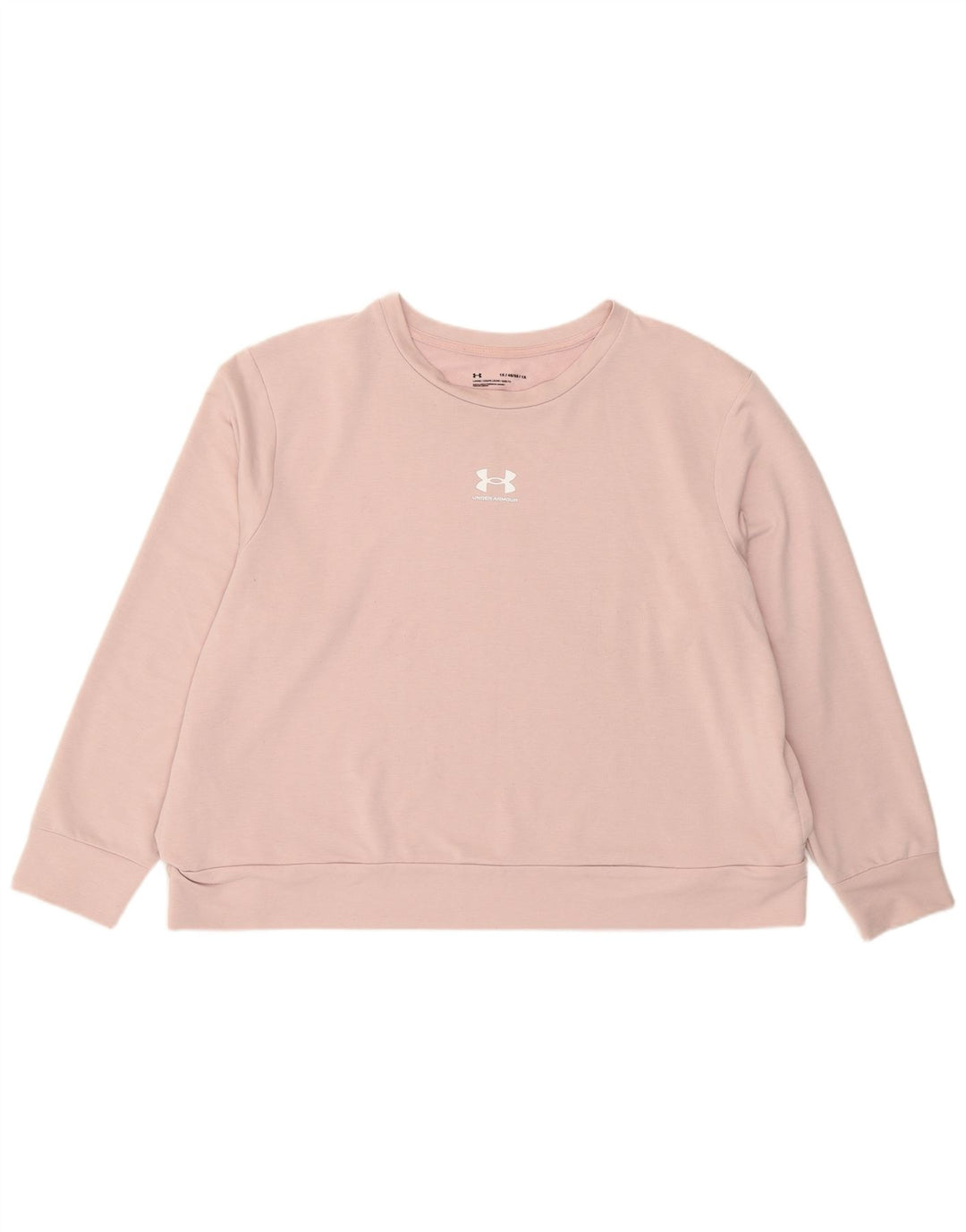 Under Armour Womens Graphic Oversized Sweatshirt Jumper UK 18 XL Pink