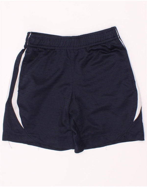 Nike Boys Sport Shorts 3-4 Years Navy Blue Colourblock Polyester