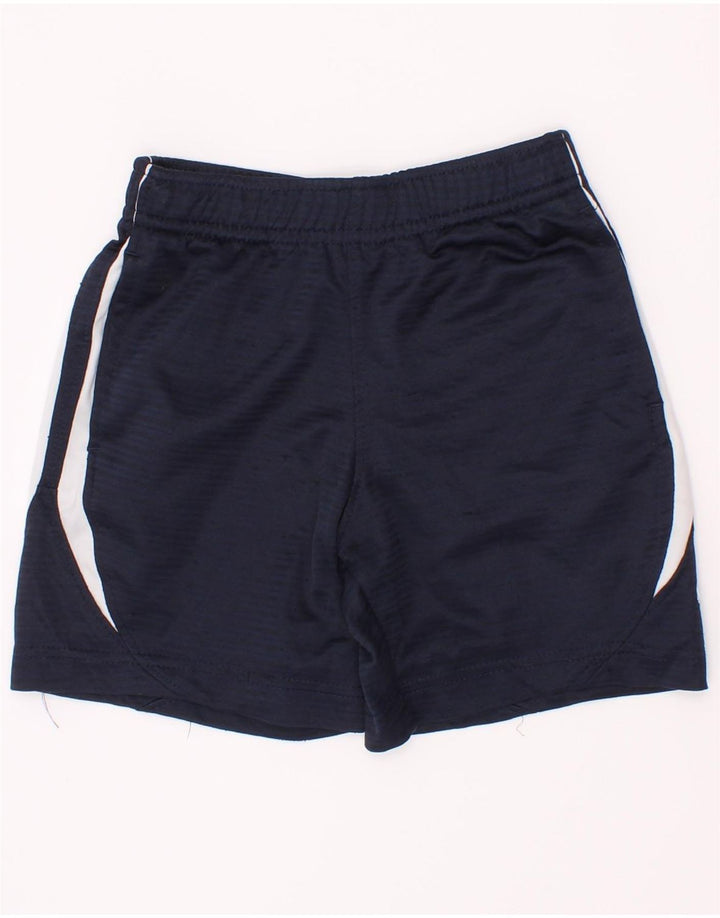 Nike Boys Sport Shorts 3-4 Years Navy Blue Colourblock Polyester