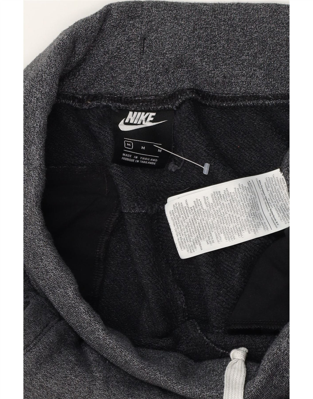 NIKE Mens Tracksuit Trousers Joggers Medium  Grey Cotton