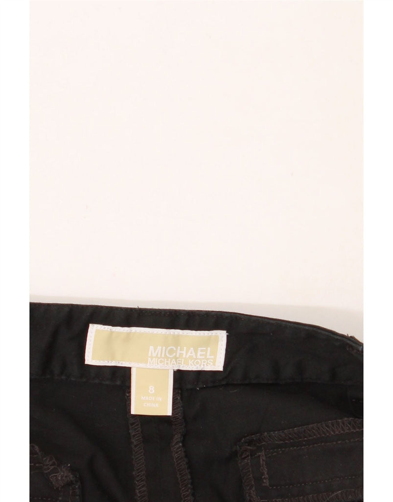 MICHAEL KORS Womens Slim Casual Trousers US 8 Medium W32 L29 Black Cotton Vintage Michael Kors and Second-Hand Michael Kors from Messina Hembry 