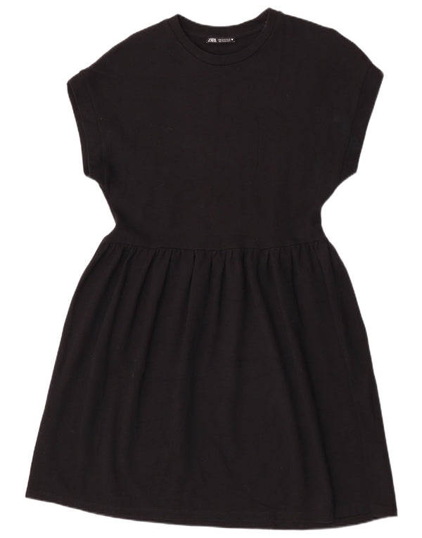 Zara Womens A-Line Dress UK 12 Medium Black