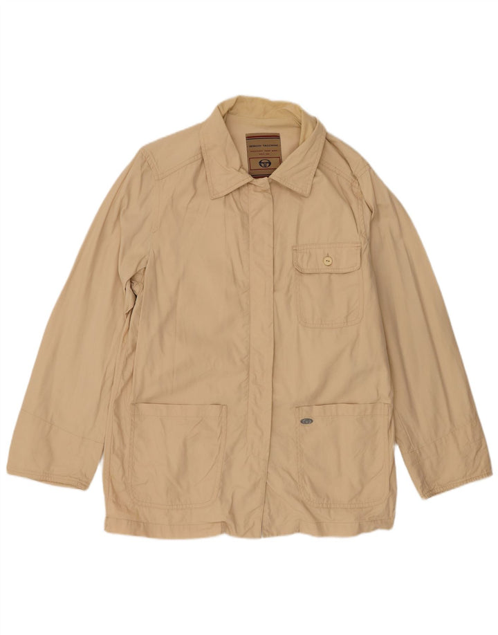 Sergio Tacchini Womens Utility Jacket UK 14 Medium Beige Cotton