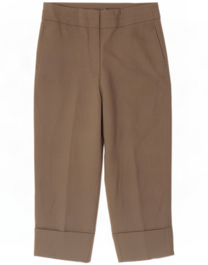 Zara Womens Cropped Trousers Large W30 L25 Grey Polyester