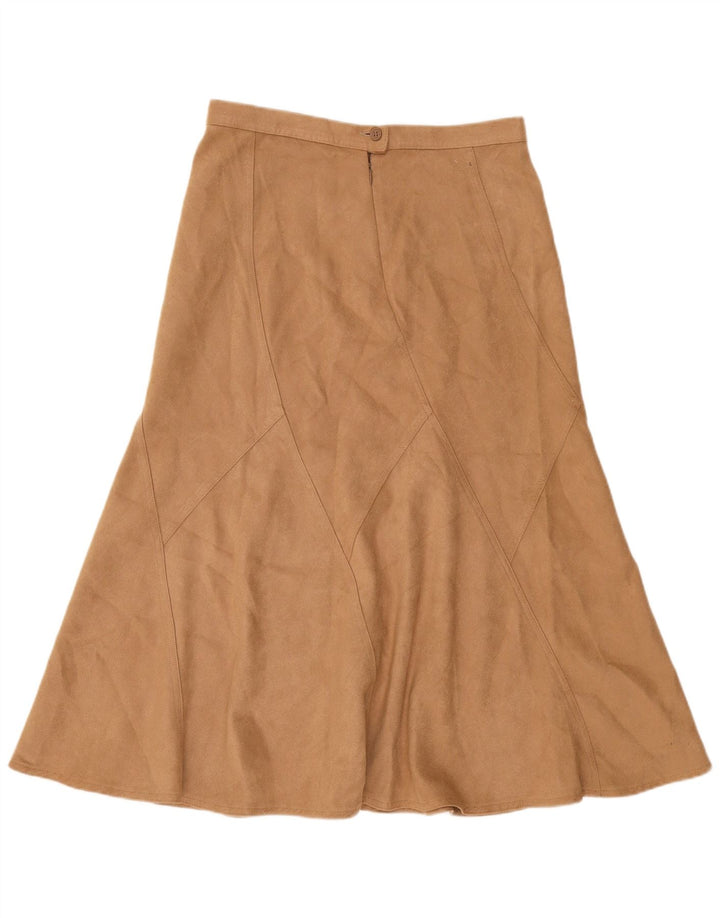 Marks & Spencer Womens A-Line Skirt UK 12 Medium W32  Beige Polyester