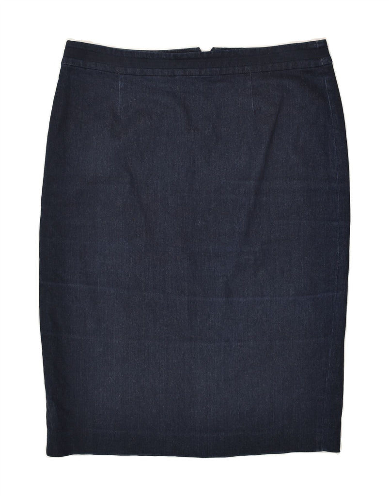 BODEN Womens Denim Skirt UK 14 Large W34 Navy Blue Cotton | Vintage Boden | Thrift | Second-Hand Boden | Used Clothing | Messina Hembry 