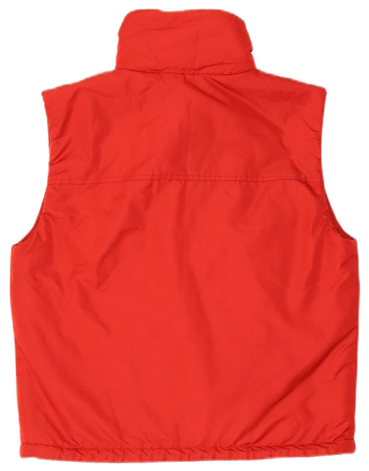 ELLESSE Womens Oversized Padded Gilet UK 10 Small Red