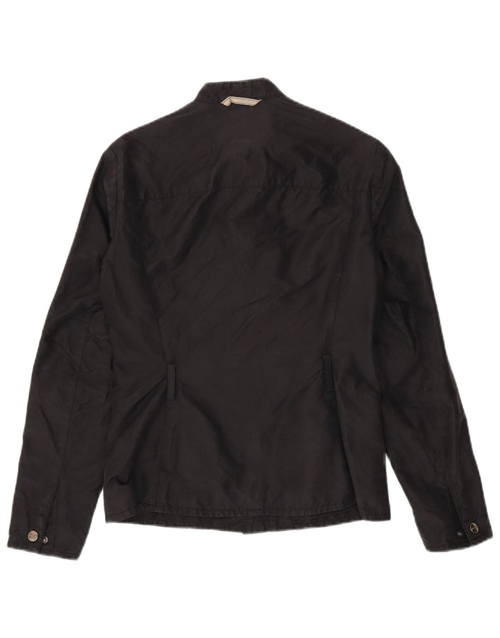 Brema Womens Graphic Utility Jacket IT 42 Medium Black