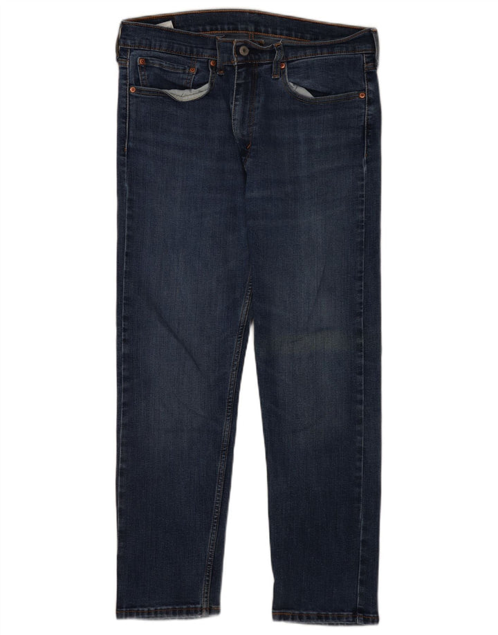 Levi's Mens 502 Tapered Jeans W34 L30 Blue Cotton