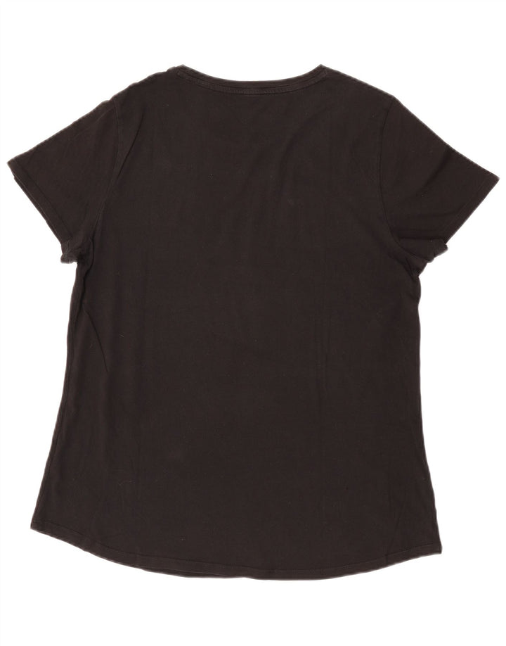 Puma Womens Graphic T-Shirt Top UK 16 Large  Black
