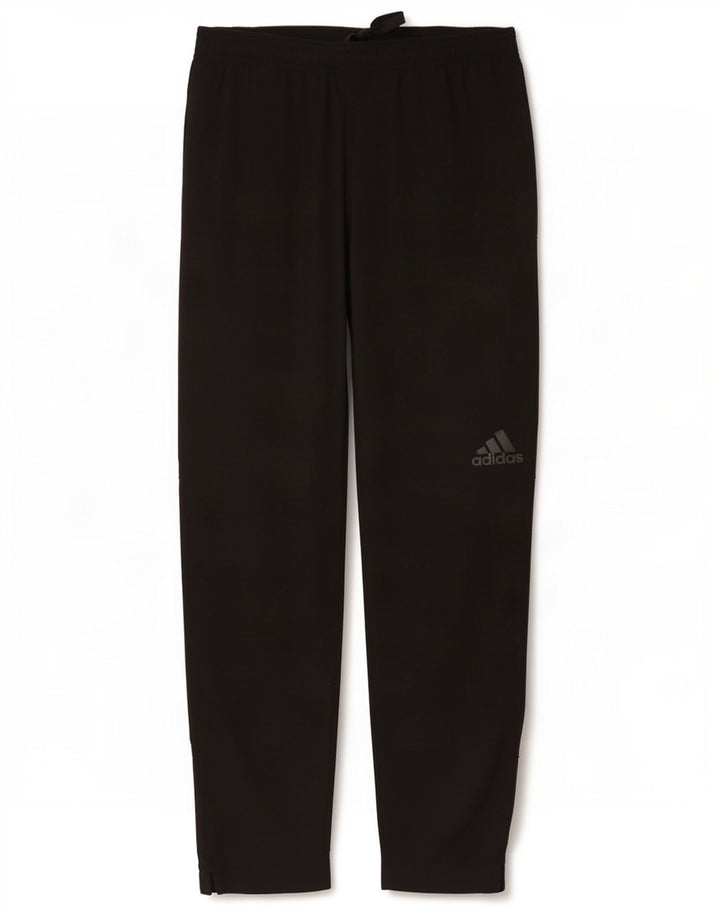 Adidas Mens Tracksuit Trousers Joggers Medium Black Polyester