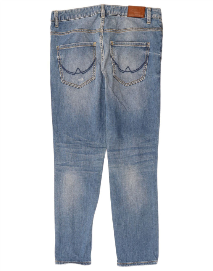 Superdry Womens Riley Distressed Slim Jeans  W28 L26 Blue Cotton