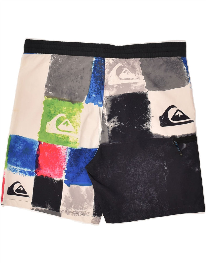 QUIKSILVER Mens Sport Shorts XL Multicoloured Polyester | Vintage Quiksilver | Thrift | Second-Hand Quiksilver | Used Clothing | Messina Hembry 