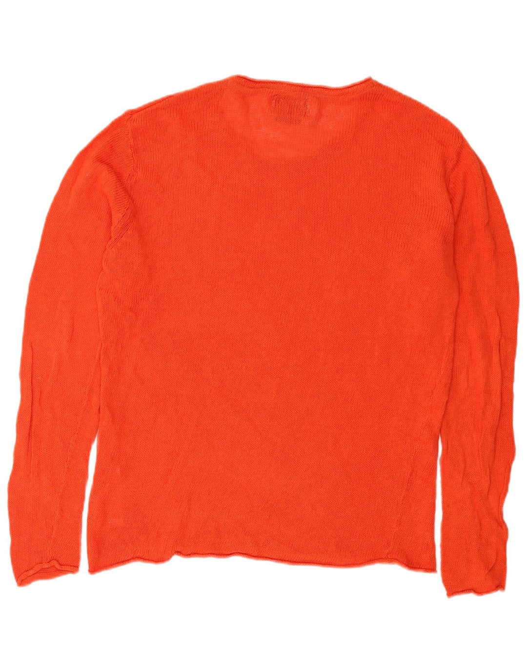 Jack & Jones Mens Crew Neck Jumper Sweater Large Orange Linen