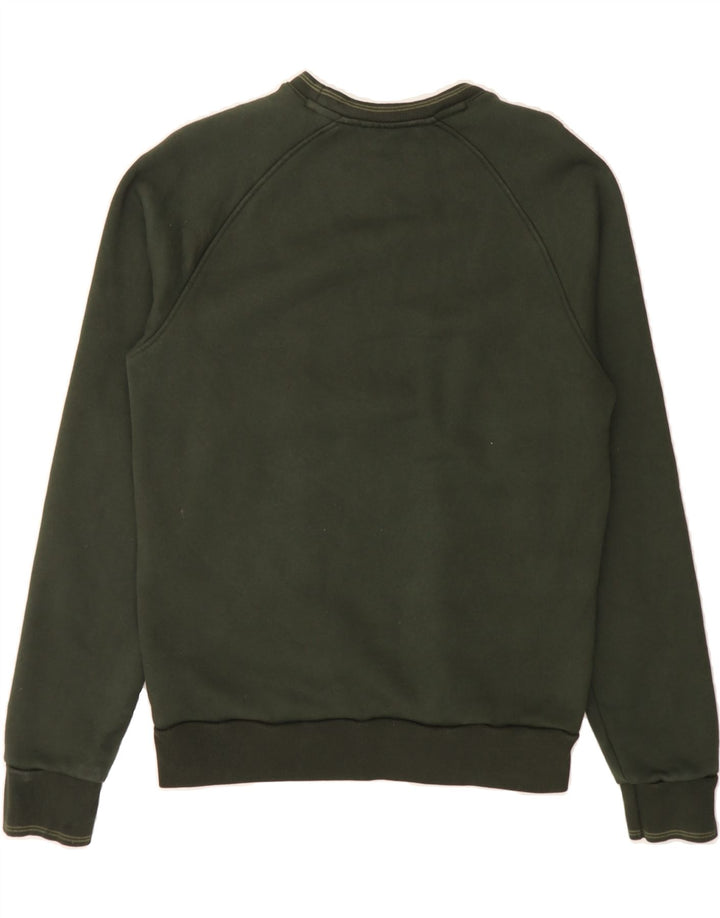 LACOSTE Mens Graphic Sweatshirt Jumper Size 2 XS Green Cotton Vintage Lacoste and Second-Hand Lacoste from Messina Hembry 