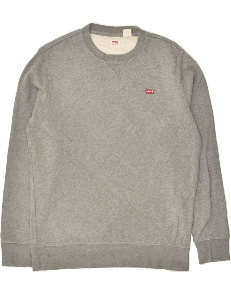 LEVI'S Mens Sweatshirt Jumper Small Grey Cotton | Vintage Levi's | Thrift | Second-Hand Levi's | Used Clothing | Messina Hembry 