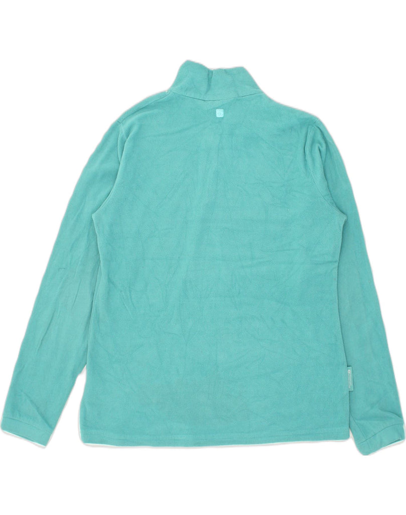 MOUNTAIN WAREHOUSE Womens Zip Neck Fleece Jumper UK 14 Large  Turquoise | Vintage Mountain Warehouse | Thrift | Second-Hand Mountain Warehouse | Used Clothing | Messina Hembry 