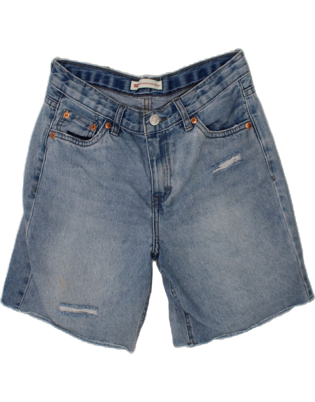 LEVI'S Boys Girlfriend Denim Shorts 13-14 Years W28  Blue Cotton Vintage Levi's and Second-Hand Levi's from Messina Hembry 