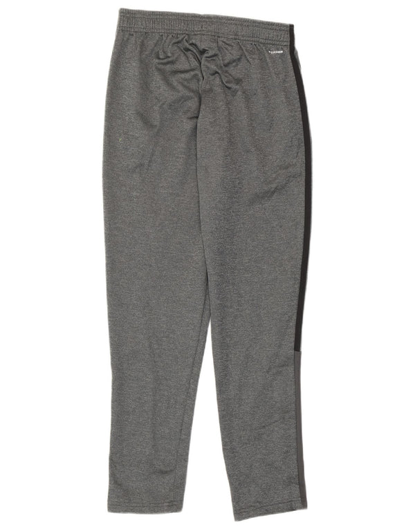 Adidas Boys Climawarm Tracksuit Trousers 11-12 Years Grey Polyester
