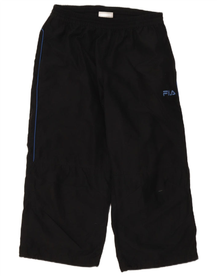 Fila Womens Capri Tracksuit Trousers UK 14 Large  Black Polyester