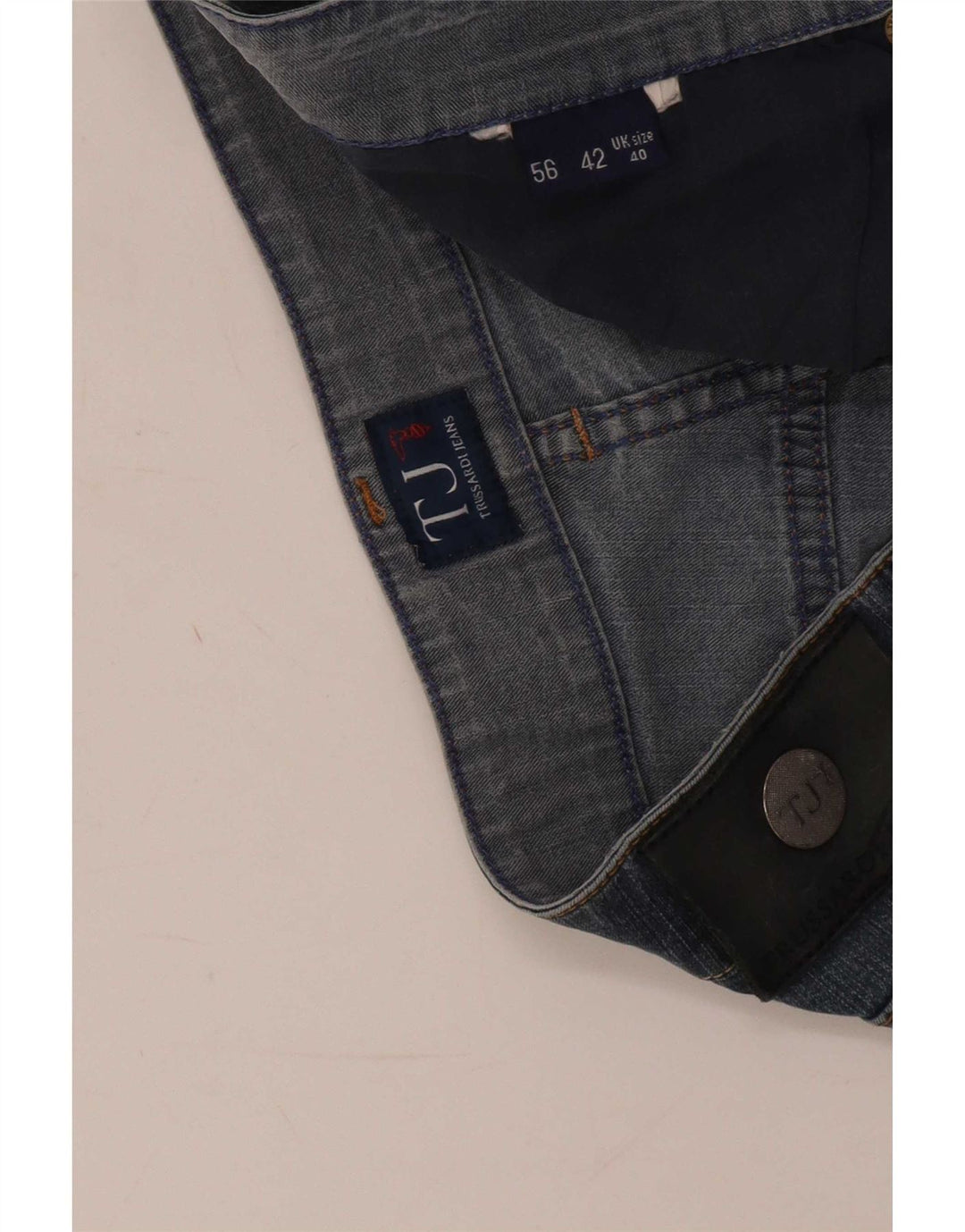 Trussardi Mens Straight Jeans W40 L29 Blue