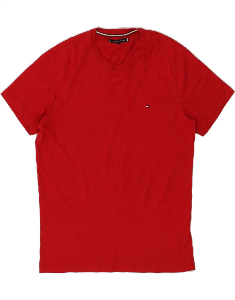 TOMMY HILFIGER Mens T-Shirt Top Medium Red Cotton | Vintage Tommy Hilfiger | Thrift | Second-Hand Tommy Hilfiger | Used Clothing | Messina Hembry 