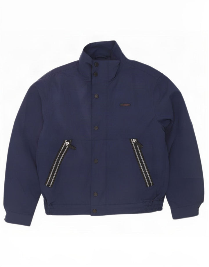 Gas Mens Bomber Jacket UK 38 Medium Navy Blue