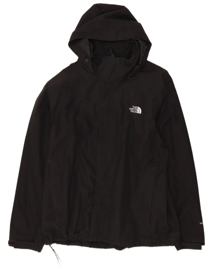 The North Face Mens Hyvent Graphic Hooded Rain Jacket UK 42 XL Black
