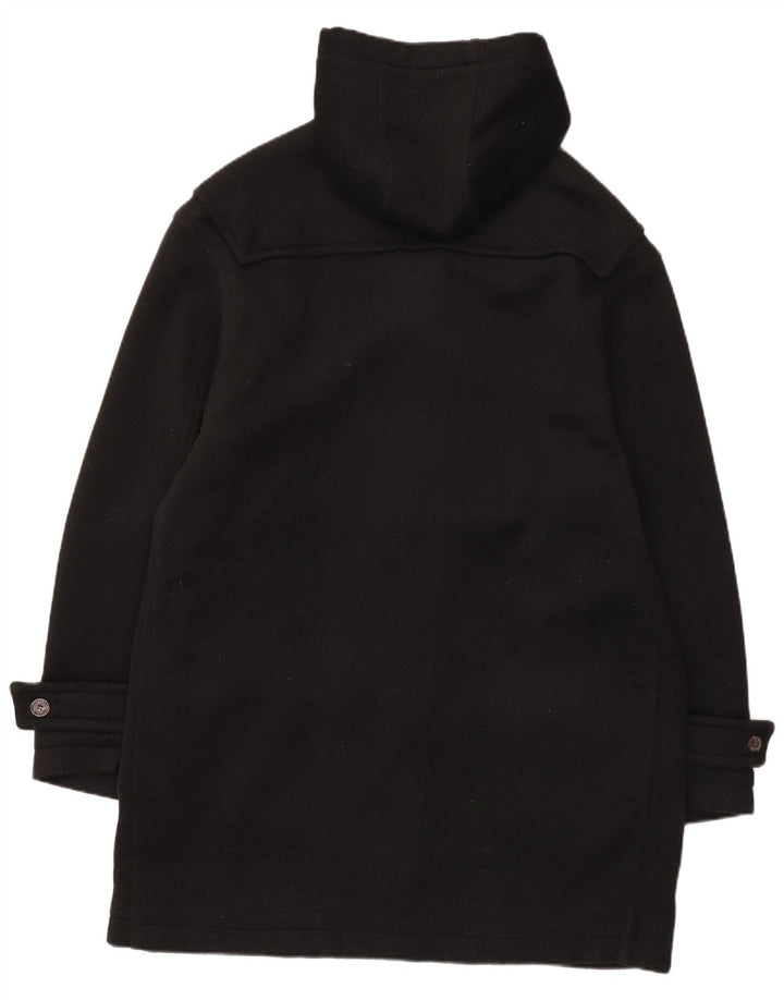 McNeil & Grant Womens Hooded Oversized Duffle Coat UK 16 Large Black Wool