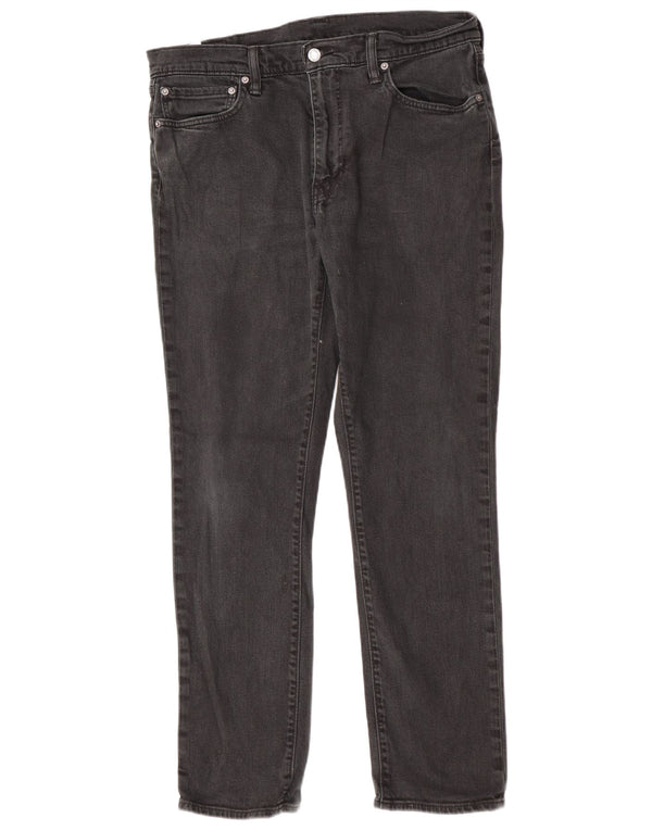 Levi's Mens Slim Jeans W36 L32 Black Cotton