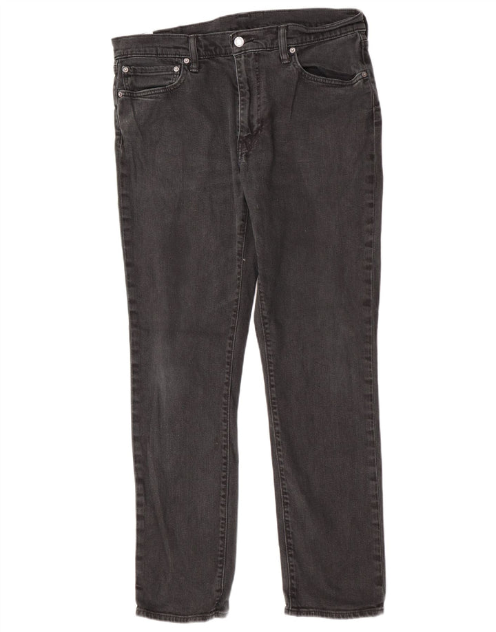 Levi's Mens Slim Jeans W36 L32 Black Cotton