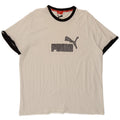 Puma Mens Graphic T-Shirt Top 2XL White