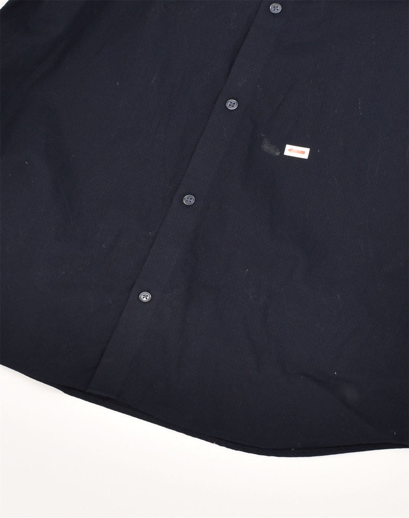 JACK & JONES Mens Premium Shirt Size 42 Large Navy Blue Cotton | Vintage Jack & Jones | Thrift | Second-Hand Jack & Jones | Used Clothing | Messina Hembry 