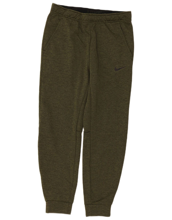 Nike Mens Therma-Fit Tracksuit Trousers Joggers Medium Khaki Flecked