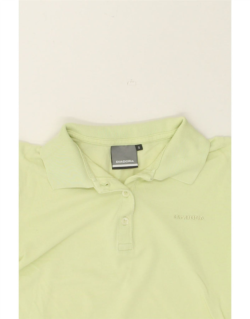 DIADORA Womens Polo Shirt UK 8 Small Green Cotton | Vintage Diadora | Thrift | Second-Hand Diadora | Used Clothing | Messina Hembry 